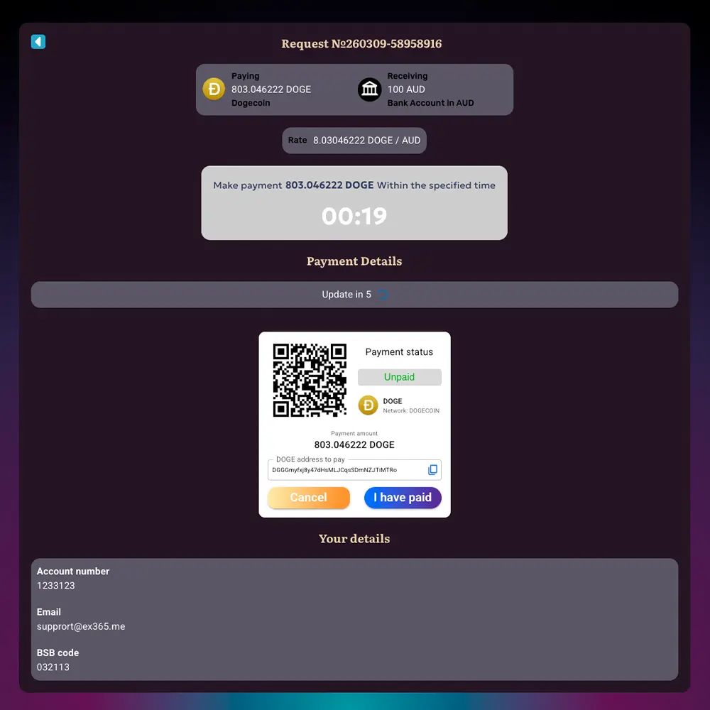 Easily manage all exchange orders!